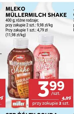 Mleko Müllermilch Shake Müller promocja w Stokrotka