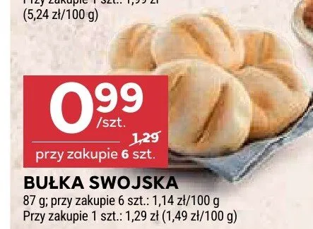Bułka swojska promocja w Stokrotka