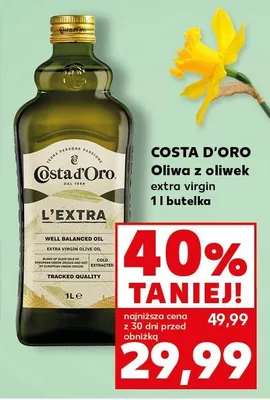 Oliwa z oliwek extra virgin w butelce promocja w Kaufland