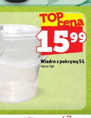 Wiadro z pokrywą 5 l promocja w TOPAZ