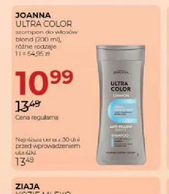 Szampon do włosów blond Joanna Ultra Color promocja w Drogerie Jawa