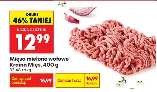 Mięso mielone wołowe 400 g promocja w Biedronka