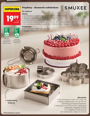 Ranty cukiernicze w kształcie kwiatka Smukee 3-pak promocja w Biedronka