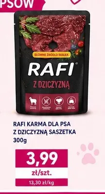 Karma dla psa Rafi z dziczyzną promocja w emma MARKET