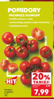 Pomidory na gałązce promocja w Kaufland