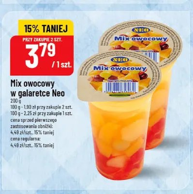 Mix owocowy w galaretce Neo promocja w POLOmarket