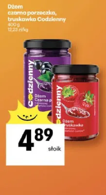 Dżem czarnej porzeczki, truskawka promocja w Delikatesy Centrum