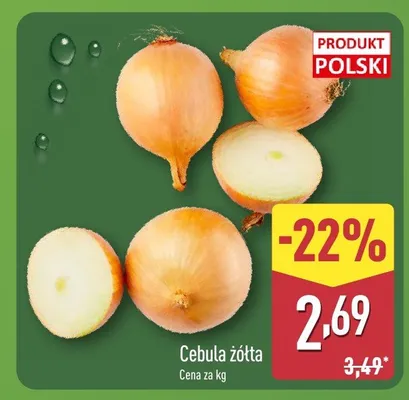 Cebula żółta promocja w Aldi