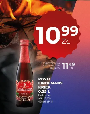 Piwo Lindemans Kriek promocja w Duży Ben