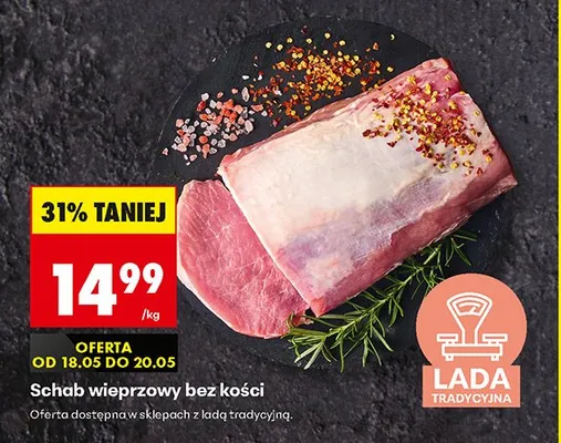 Schab wieprzowy bez kości promocja w Biedronka