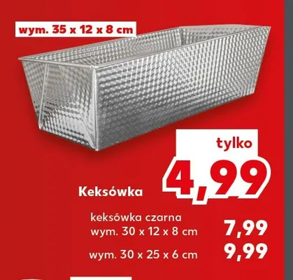 Keksówka czarna 30x12x8 cm promocja w Kaufland