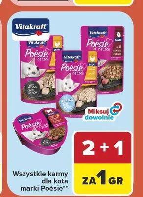 Karmy dla kota Vitakraft Poésie promocja w Carrefour