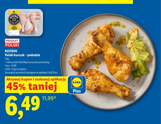 Polski kurczak - podudzia Rzeźnik promocja w Lidl
