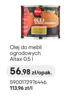 Olej do mebli ogrodowych 0.5l promocja w Castorama