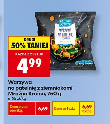 Warzywa na patelnię z ziemniakami Mroźna Kraina promocja w Biedronka