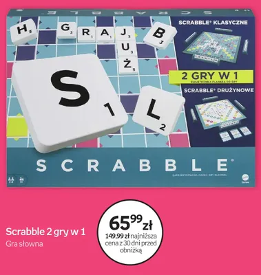 Gra słowna Scrabble 2 gry w 1 promocja w Empik