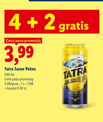 Piwo Tatra promocja w Lidl