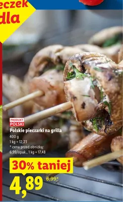 Pieczarki na grilla polskie promocja w Lidl