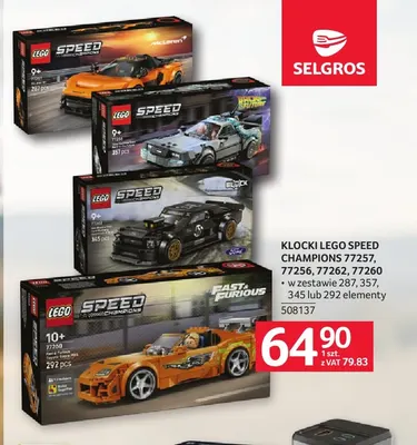 Klocki LEGO Speed Champions 77257 promocja w Selgros