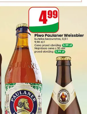 Piwo Paulaner Weissbier promocja w Dino