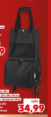 Wózek na zakupy Liv & Bo promocja w Kaufland