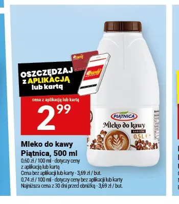 Mleko do kawy Piątnica promocja w Twój Market