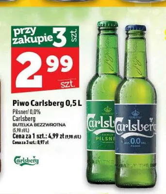 Piwo bezalkoholowe Carlsberg promocja w TOPAZ