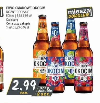 Piwo smakowe Okocim Mocna Pomarańcza promocja w Słoneczko