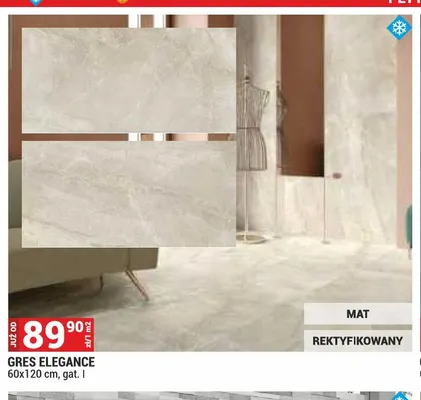 Gres Elegance 60x120 cm gat. I promocja w Merkury Market