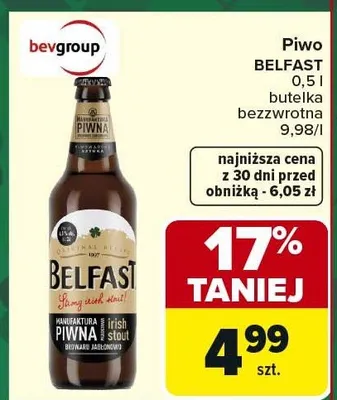 Piwo butelka bezzwrotna promocja w Carrefour Market