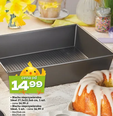 Blacha nieprzywieralna Ideal 40x25x6cm promocja w Twój Market