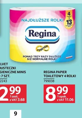 Papier toaletowy Regina Najdłuższe Rolki 4-pak promocja w Selgros