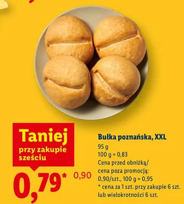 Bułka poznańska, XXL Lidl promocja w Lidl