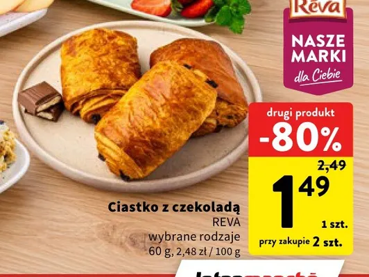Ciastko z czekoladą Reva promocja w Intermarche