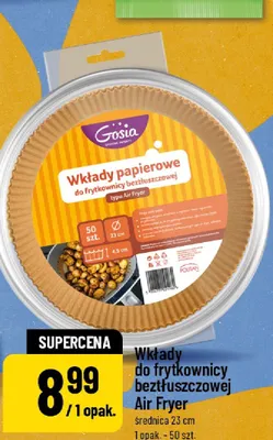 Wkłady do frytownicy beztłuszczowej Air Fryer średnica 23cm Gosia promocja w POLOmarket