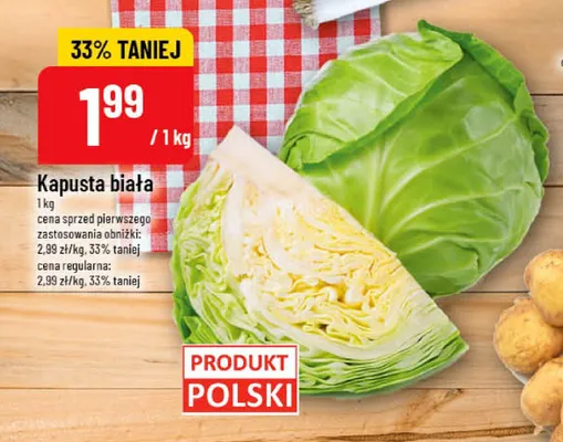 Kapusta biała promocja w POLOmarket