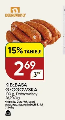 Kiełbasa Głogowska Dobrowolscy promocja w Chata Polska
