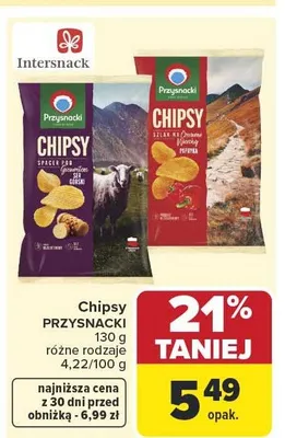 Chipsy przysnacki promocja w Carrefour