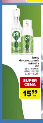Spray do czyszczenia CIF Infinity promocja w Carrefour