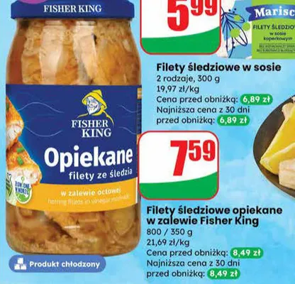 Filety śledziowe w sosie promocja w Dino