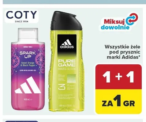 Żel pod prysznic Adidas Spark Up promocja w Carrefour Market