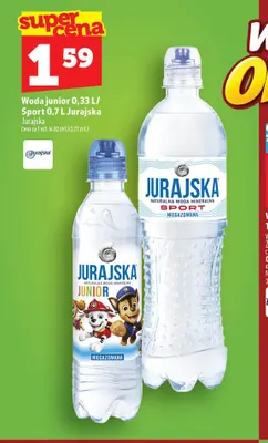 Woda niegazowana junior Jurajska promocja w TOPAZ