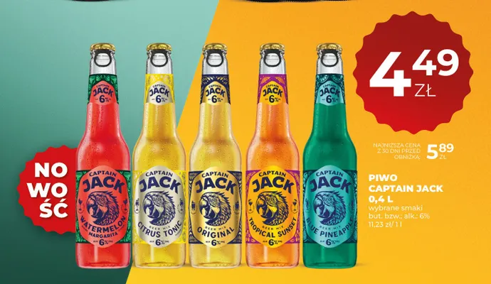 Piwo Captain Jack Original promocja w Duży Ben