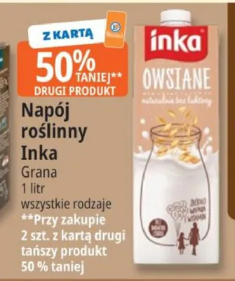 Napój roślinny owsiany Inka Grana promocja w Leclerc