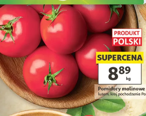 Pomidory malinowe luzem polskie promocja w Auchan