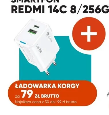 Ładowarka sieciowa Korgy promocja w Max Elektro