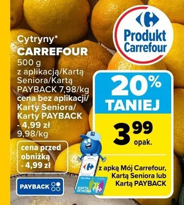 Cytryny promocja w Carrefour Market