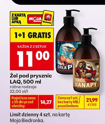 Żel pod prysznic Laq Orła P promocja w Biedronka