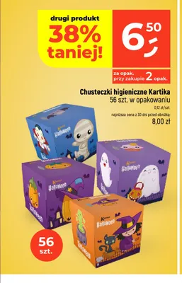Chusteczki higieniczne Kartika Halloween promocja w Dealz