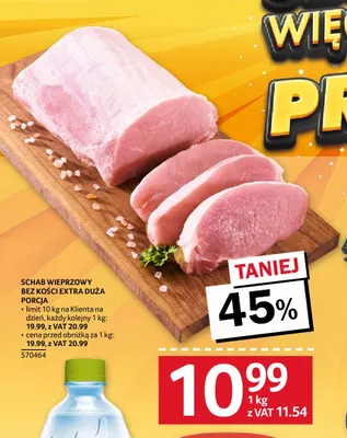 Schab wieprzowy bez kości extra duża porcja promocja w Selgros